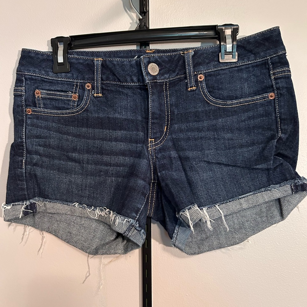 American Eagle Dark Blue Jean Shorts